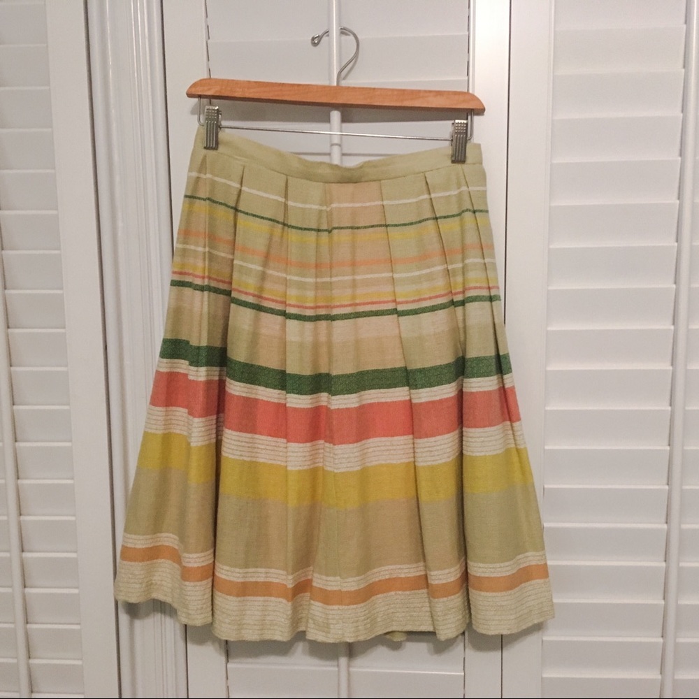 Anthropologie Eva Franco striped lined skirt -sz 2